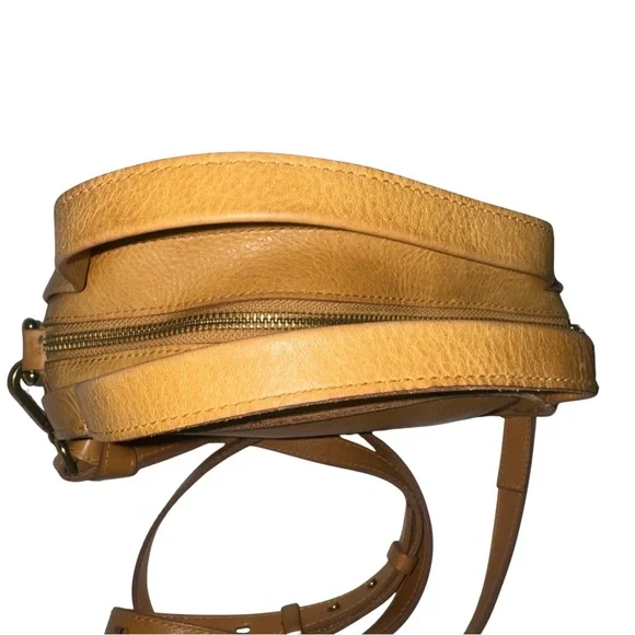 Madewell the Sydney tan crossbody genuine leather handbag EUC - Picture 7 of 13